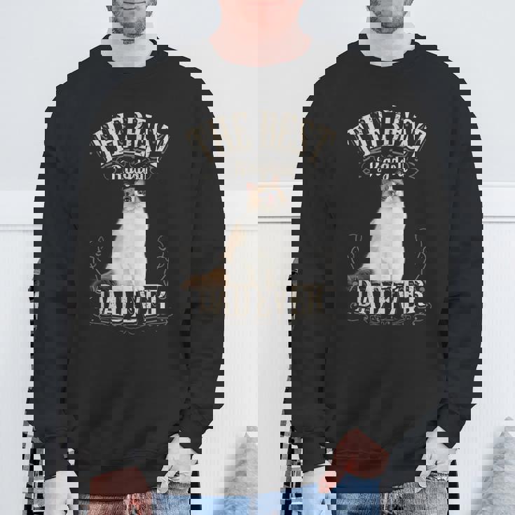 メンズ Best Ragdoll Dad Ever ラグドールキャットギフト レトロビンテージ スウェットシャツ 高齢者への贈り物