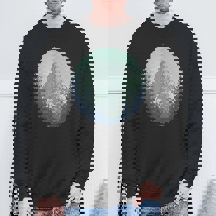 Blue Mountain Retrointage Hiking Camping Lover Glamper スウェットシャツ 高齢者への贈り物