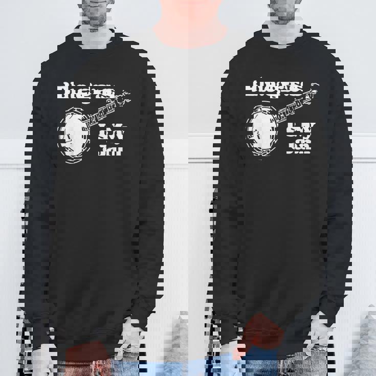 Bluegrass Is My Jam Banjo Musicintage Graphic スウェットシャツ 高齢者への贈り物