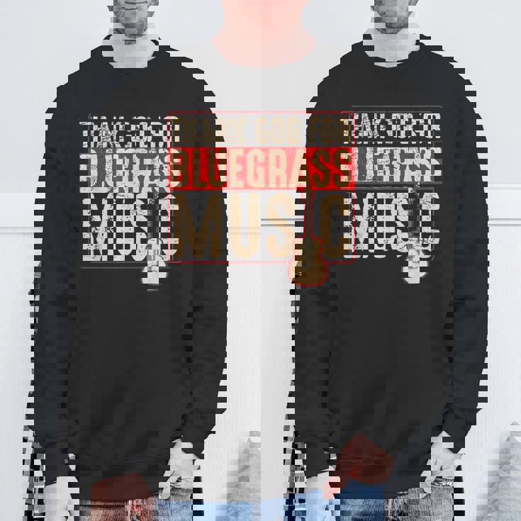 Bluegrass ミュージックギタープレーヤー 面白いバンジョー楽器 スウェットシャツ 高齢者への贈り物