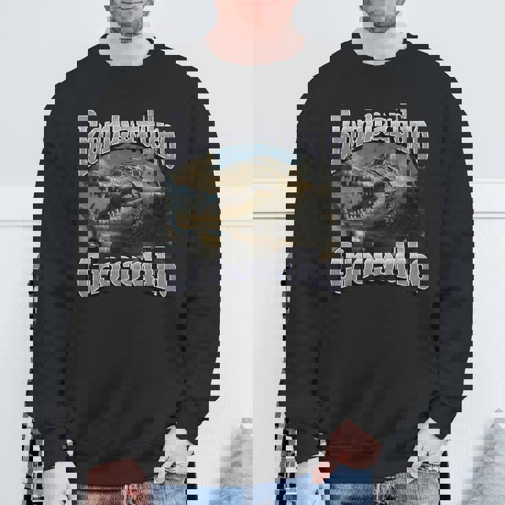 Bombadiro Crocodilo 面白いイタリアンブレインロットミームグラフィック スウェットシャツ 高齢者への贈り物