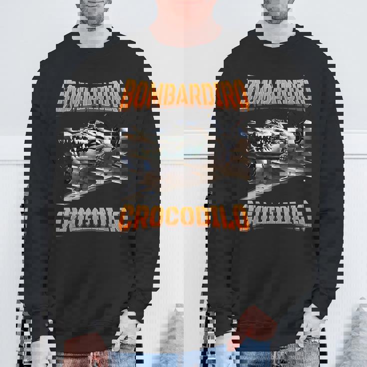 Bombardino Crocodilo イタリアンブレインロットミーム スウェットシャツ 高齢者への贈り物