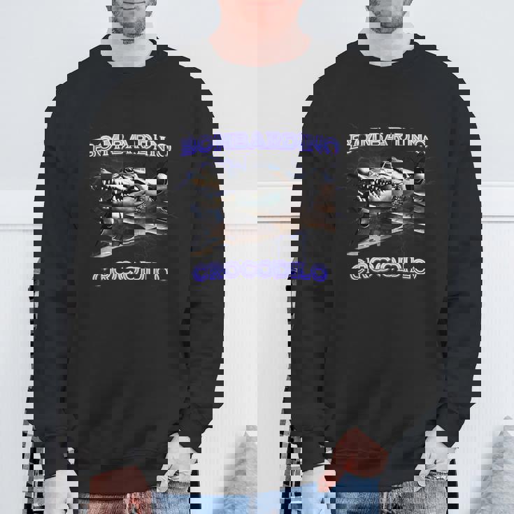 Bombardino Crocodilo Bootleg Brainrot イタリアン ブレイン ミーム スウェットシャツ 高齢者への贈り物