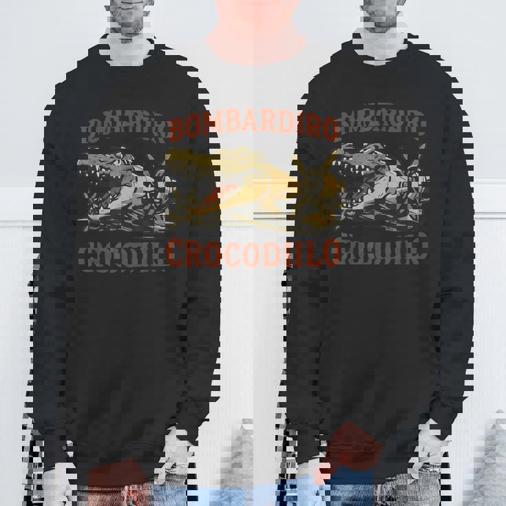 Bombardiro Crocodilo イタリアンブレインロットミーム スウェットシャツ 高齢者への贈り物