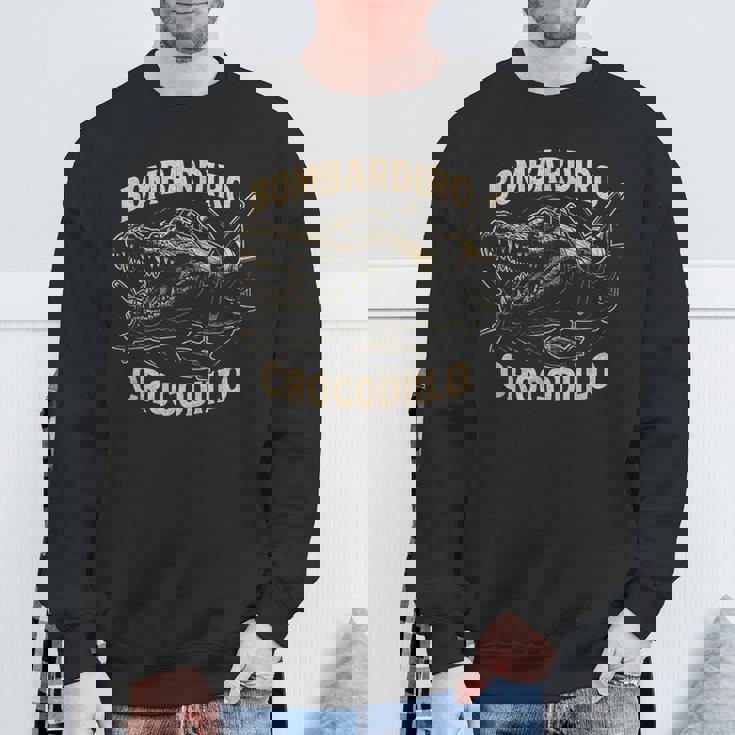 Bombardiro Crocodilo イタリアンブレインロットミーム スウェットシャツ 高齢者への贈り物