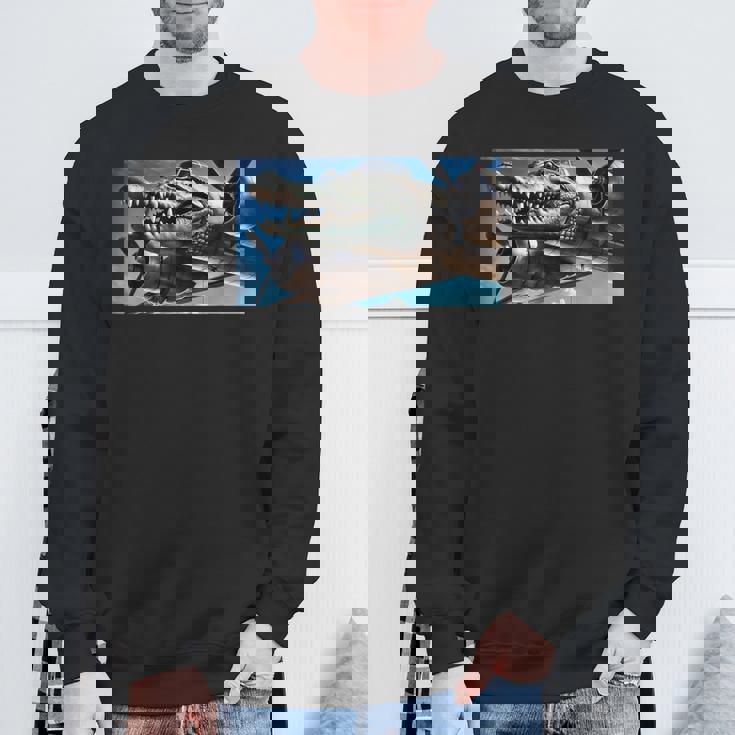 Bombardiro Crocodilo Brain Rot Gen Alpha Meme スウェットシャツ 高齢者への贈り物