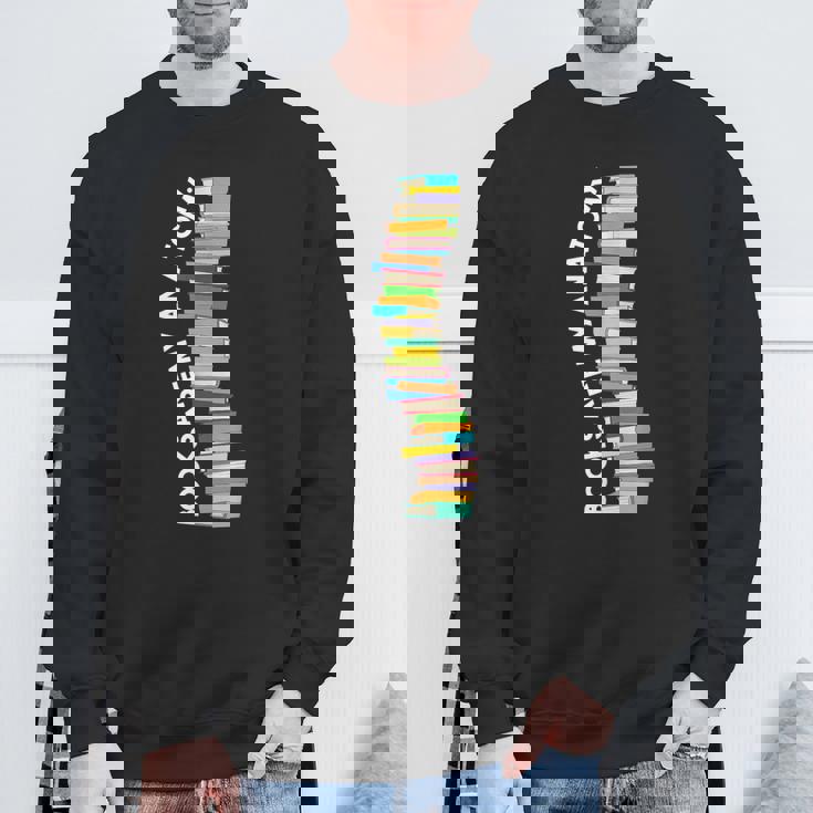 Books Are My Anatomy 背骨ブックワーム 読書 スウェットシャツ 高齢者への贈り物