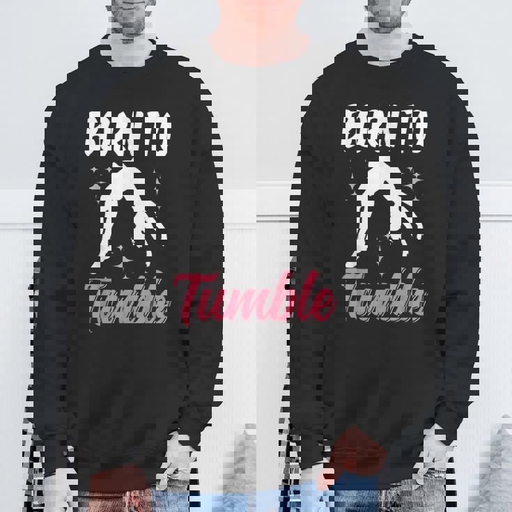 Born To Tumble おもしろアクロバット 体操 体操 スウェットシャツ 高齢者への贈り物