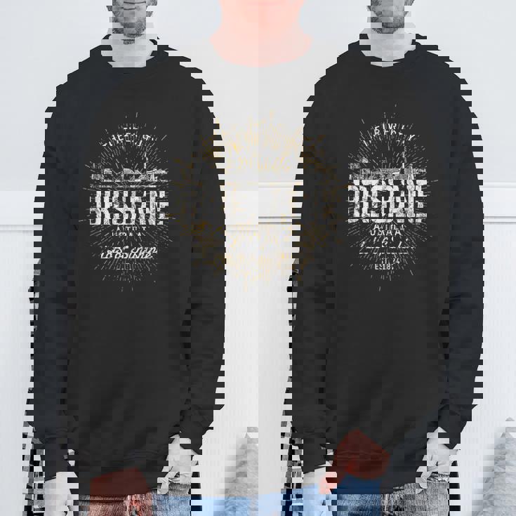 Brisbane Australia オーストラリアヴィンテージスタイルレトロブリスベン スウェットシャツ 高齢者への贈り物