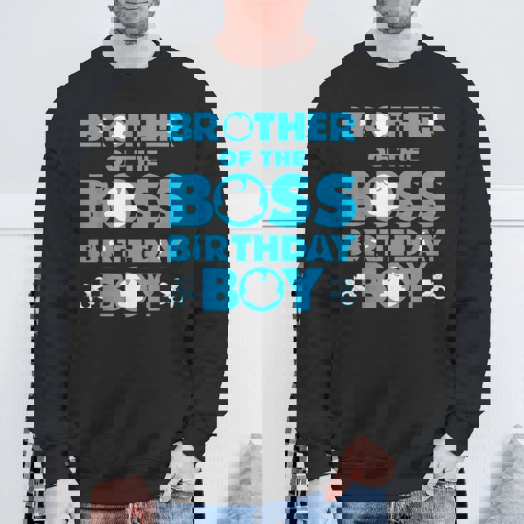 Brother Of The Boss 誕生日 男の子 赤ちゃん 家族 デコレーション スウェットシャツ 高齢者への贈り物