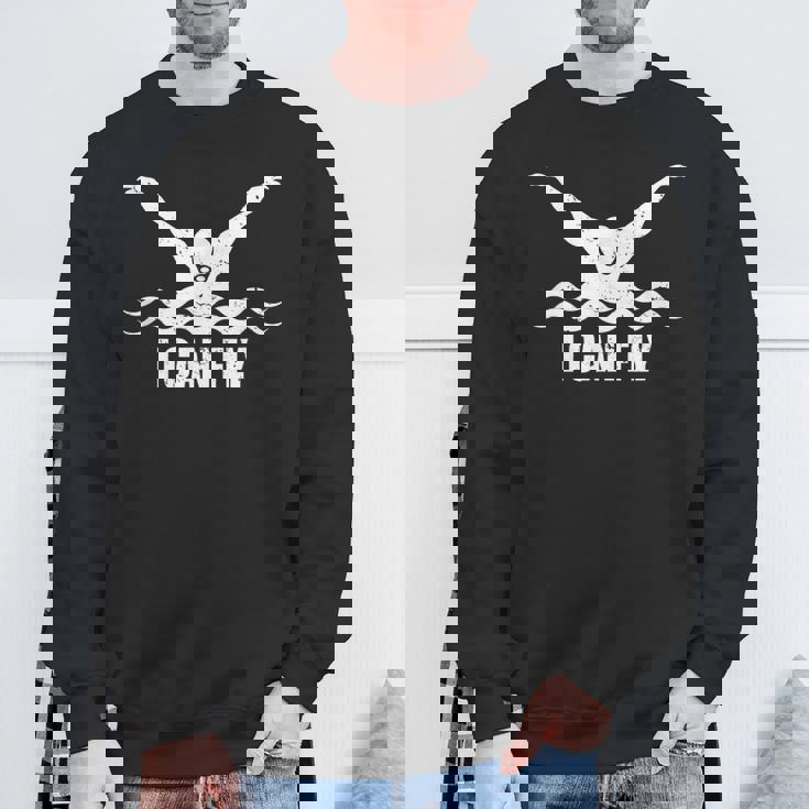 I Can Fly スウェットシャツ 高齢者への贈り物