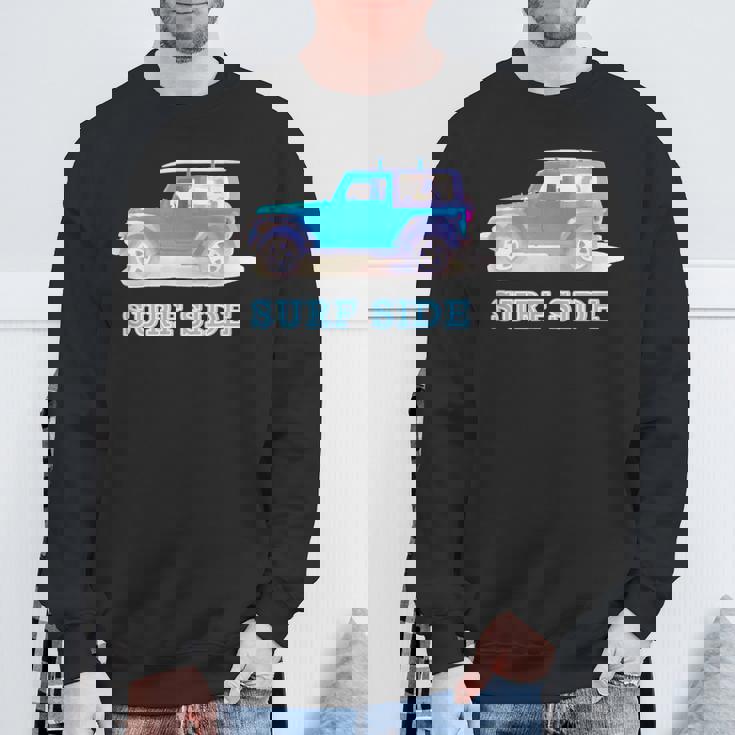 The Car On Theeaside【Surfide サーフサイド】車 サーフィン／サーファー 夏・海 スウェットシャツ 高齢者への贈り物