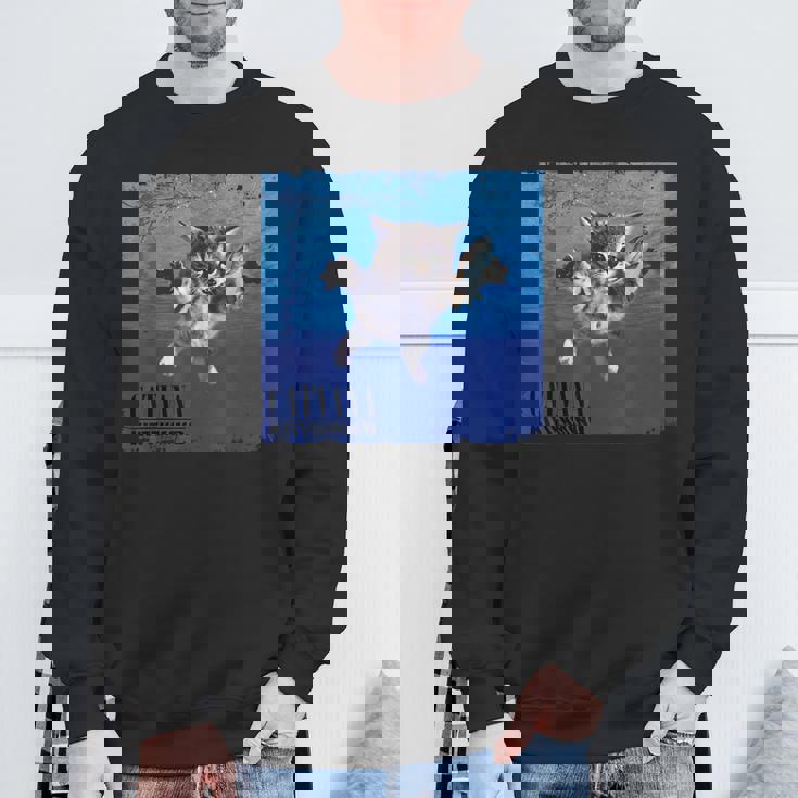 Cat Nevermind 子猫ニャーパロディ 面白い猫 動物好き スウェットシャツ 高齢者への贈り物