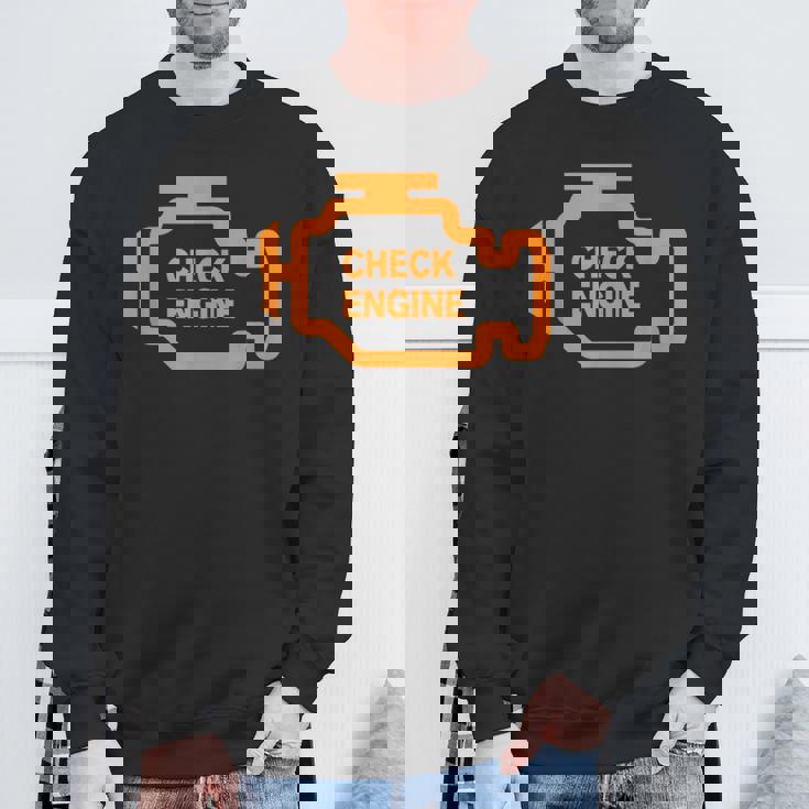 Check Engine Light スウェットシャツ 高齢者への贈り物