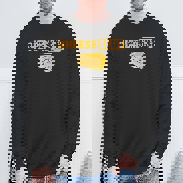 Cheeselut ファニーチーズ愛好家 乳製品 カード ユーモア メンズ レディース スウェットシャツ 高齢者への贈り物