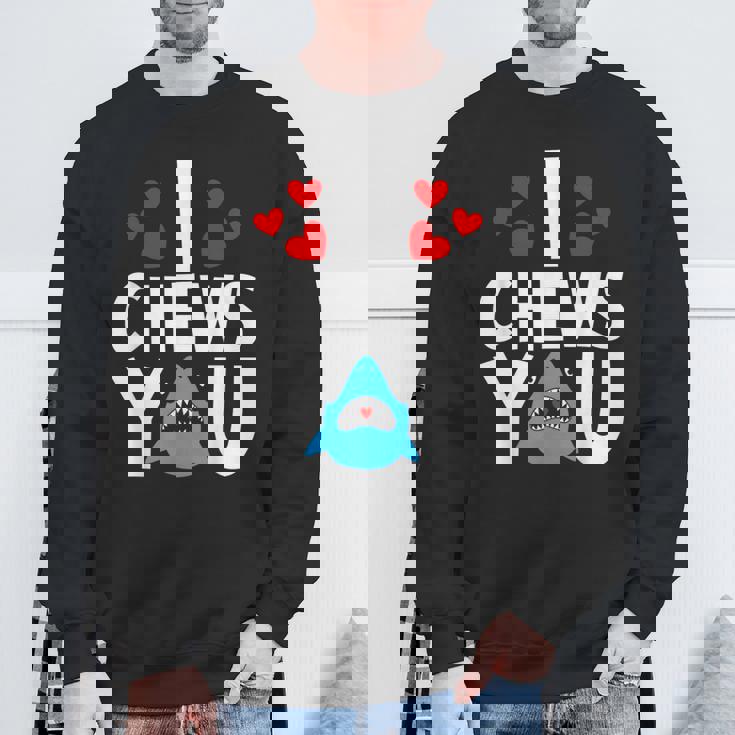 I Chews Youhark バレンタインデー ラブ ハート メンズ レディース スウェットシャツ 高齢者への贈り物