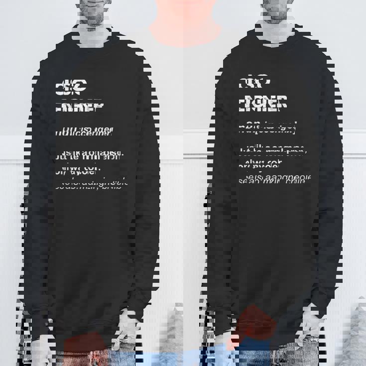 Cisco エンジニアギフト スウェットシャツ 高齢者への贈り物