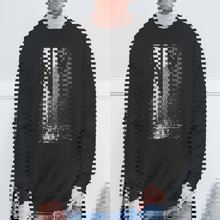 Cool New York City Abstractkyline & New York スウェットシャツ 高齢者への贈り物