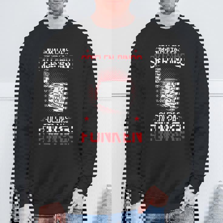 メンズ Coole Opas Funken アマチュア無線機 アマチュア無線機 スウェットシャツ 高齢者への贈り物