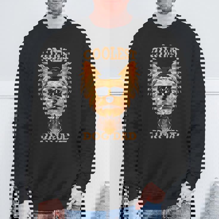 Coolest Dog Dad I Yorkshire Terrier パパ I ヨークシャー・テリア スウェットシャツ 高齢者への贈り物