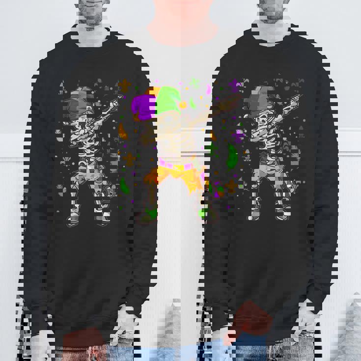 Dabbing スケルトン マルディグラ キッズ ボーイズ スウェットシャツ 高齢者への贈り物