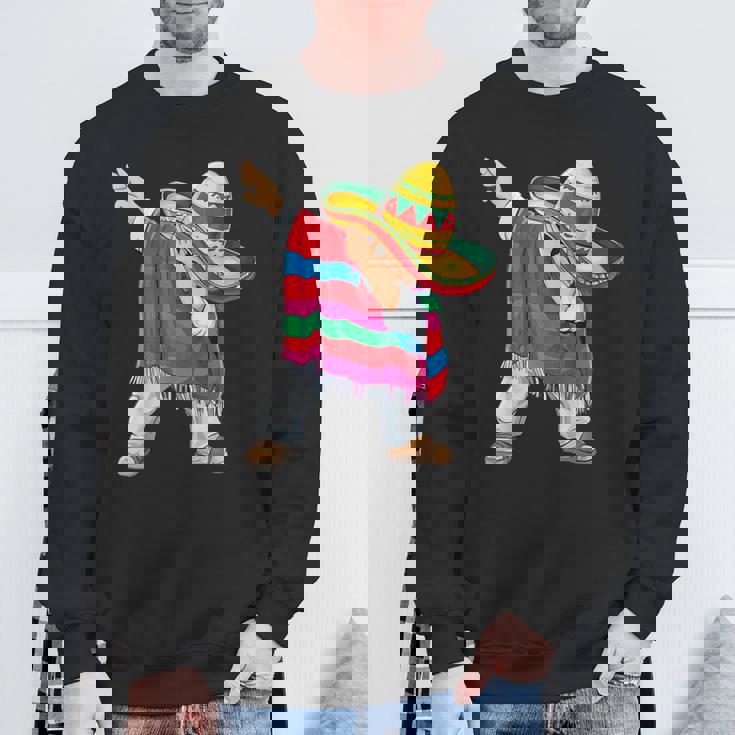 Dabbing メキシカン ポンチョ シンコ・デ・マヨ ボーイズ メンズ ソンブレロ ダブ スウェットシャツ 高齢者への贈り物