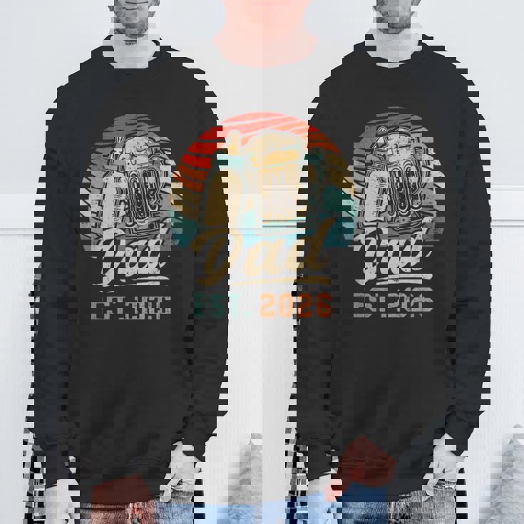 Dad Est 2026 年のパパ 初めての父の日 若いパパ 新しいパパ スウェットシャツ 高齢者への贈り物