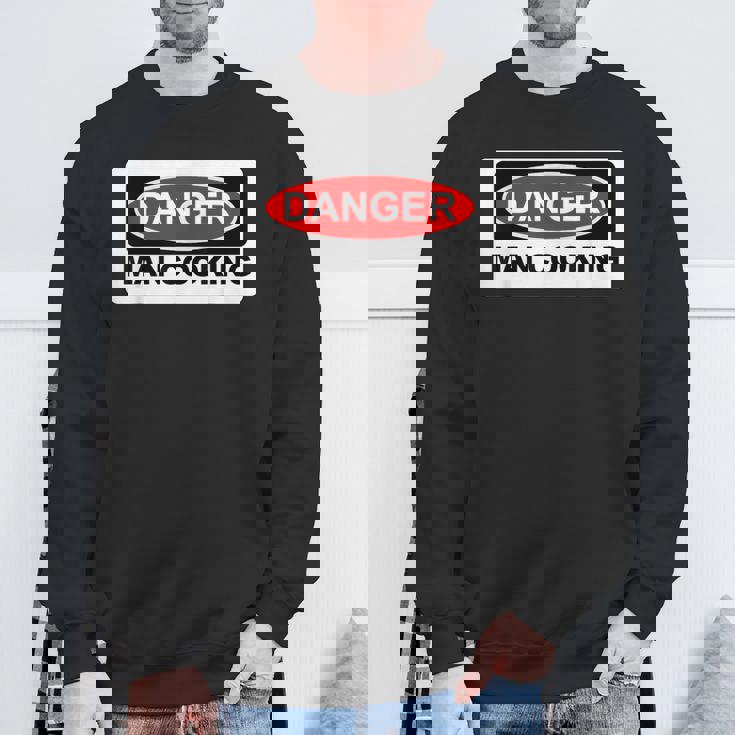 Danger Man Cooking Bbqign スウェットシャツ 高齢者への贈り物