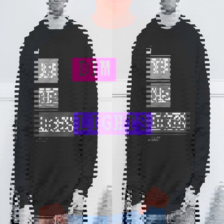 Dim The Lights 007 メンズ ロック ライブ フェス バンド ゲーム 音楽 おしゃれ 男女兼用 キッズ スウェットシャツ 高齢者への贈り物