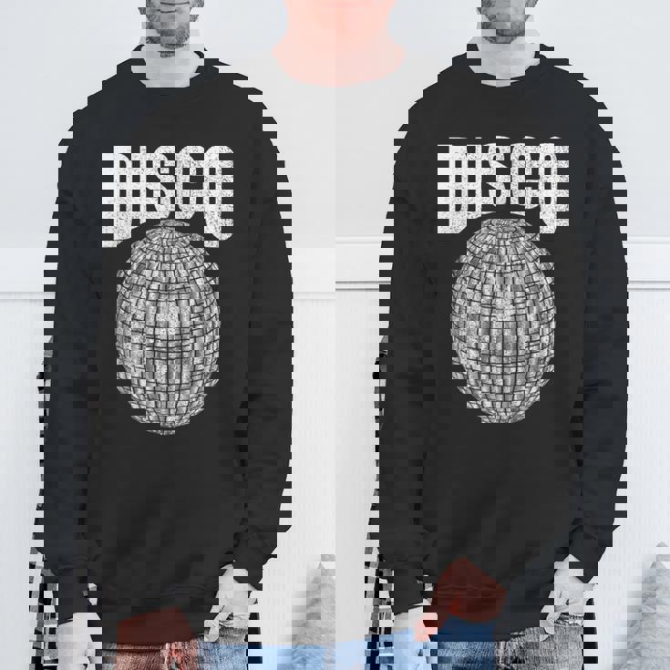 Disco Music Ball ファンク ソウル 音楽愛好家 レトロ 70年代 80年代 コスチューム スウェットシャツ 高齢者への贈り物