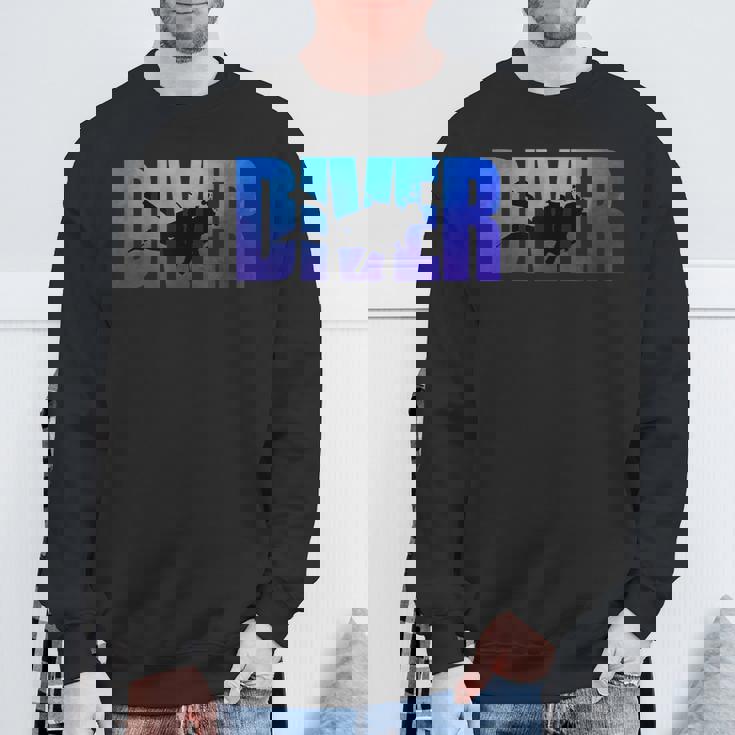 Diver Lovecuba Reef ダイビング シュノーケリング ヴィンテージ メンズ レディース スウェットシャツ 高齢者への贈り物