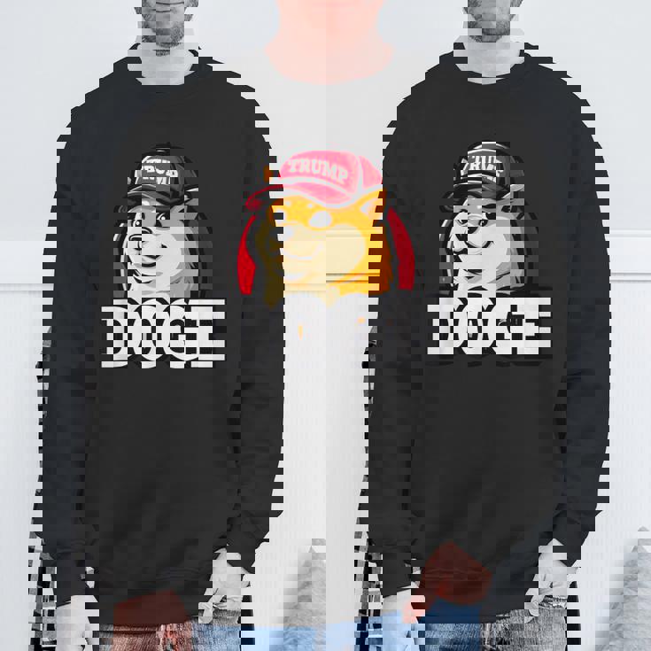 Doge Trump Hodl Cryptocurrency スウェットシャツ 高齢者への贈り物