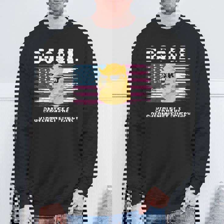 Doge 政府効率省 トランプ柴犬 スウェットシャツ 高齢者への贈り物