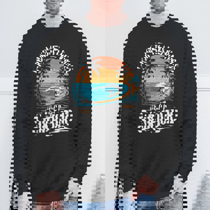 I Don't Need Wings I Have Aurfurfboard For Men スウェットシャツ 高齢者への贈り物