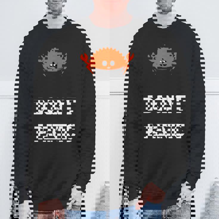 Don't Panic Rustacean Ferris The Crab Rustプログラミング 長袖tシャツ スウェットシャツ 高齢者への贈り物