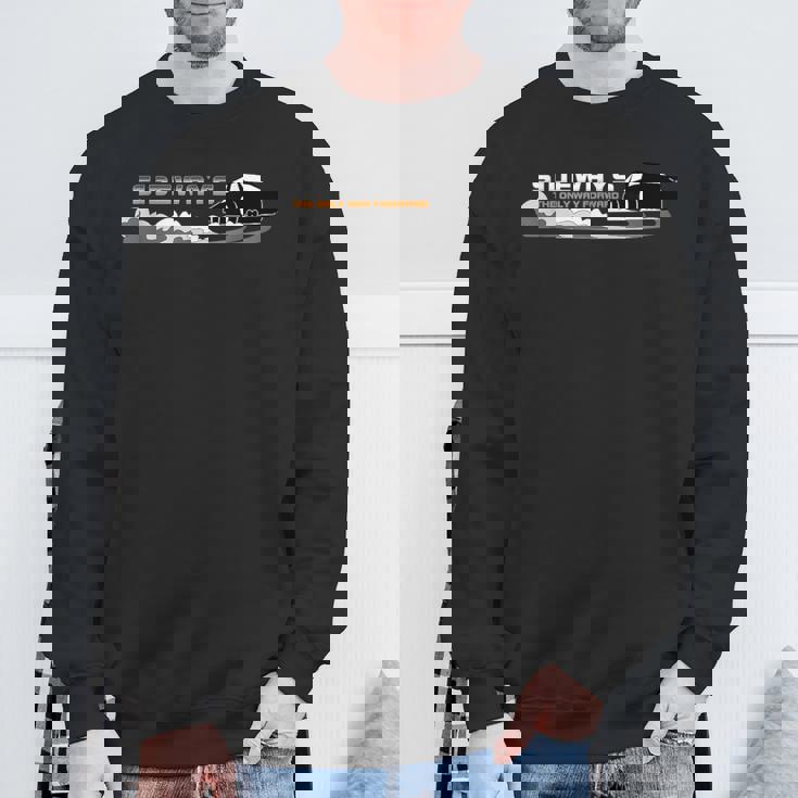 Driftingideways The Only Way Forward ドリフトモータースポーツ スウェットシャツ 高齢者への贈り物