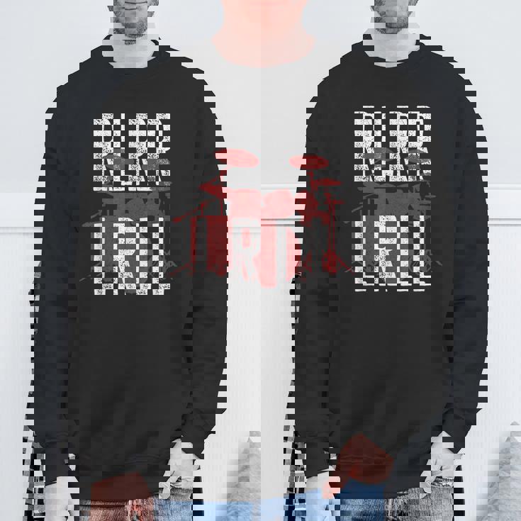 Drummers ドラム パラディドル 練習ドリル スウェットシャツ 高齢者への贈り物