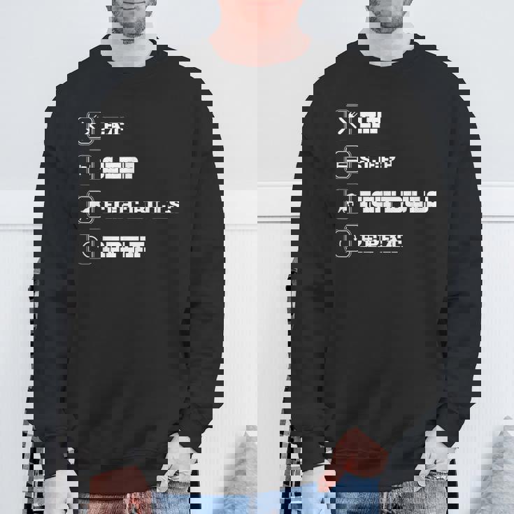 Eatleep Fight Bulls Repeat Bullsシリーズ ロデオクラウン スウェットシャツ 高齢者への贈り物