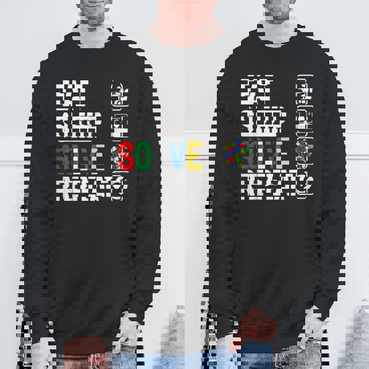Eatleepolve Repeat キューブゲーム ルービックtシャツ スウェットシャツ 高齢者への贈り物