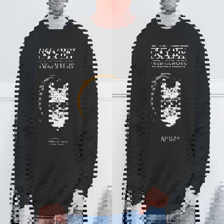 Eclipse Glasses 2024 猫 エクリプス サングラス スウェットシャツ 高齢者への贈り物