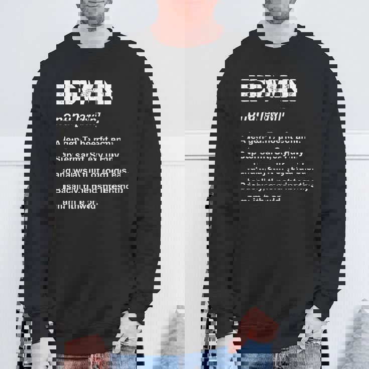 Edwin 名前 長袖tシャツ スウェットシャツ 高齢者への贈り物