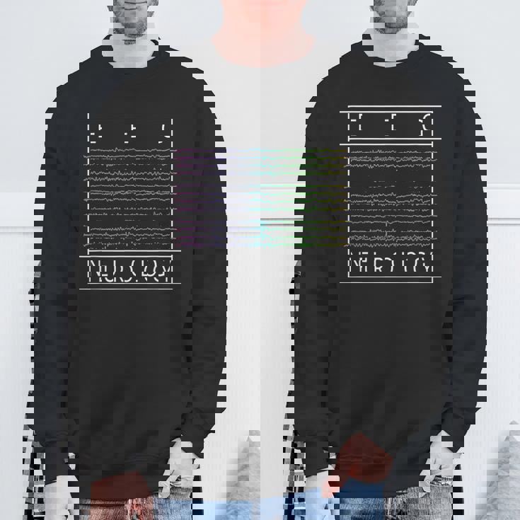 Eeg技術者 神経学 カラフルな脳波 Eeg スウェットシャツ 高齢者への贈り物