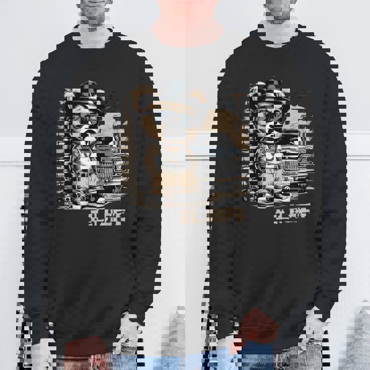 El Jefe ヒップホップ テディベア ローライダー シャツ チカーノ チョロ スウェットシャツ 高齢者への贈り物