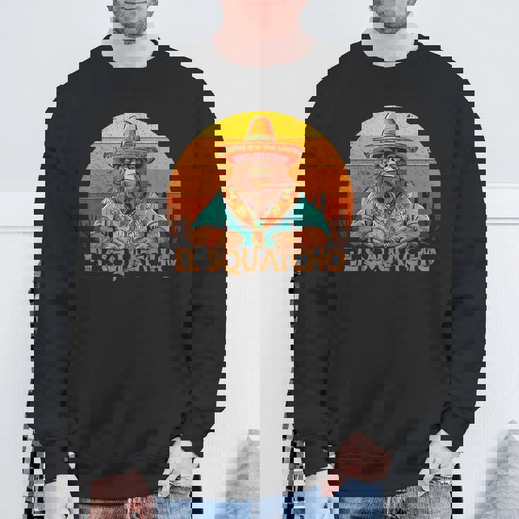 Elquatcho メキシカン ビッグフット サスカッチ シンコ・デ・マヨ メンズ キッズ スウェットシャツ 高齢者への贈り物