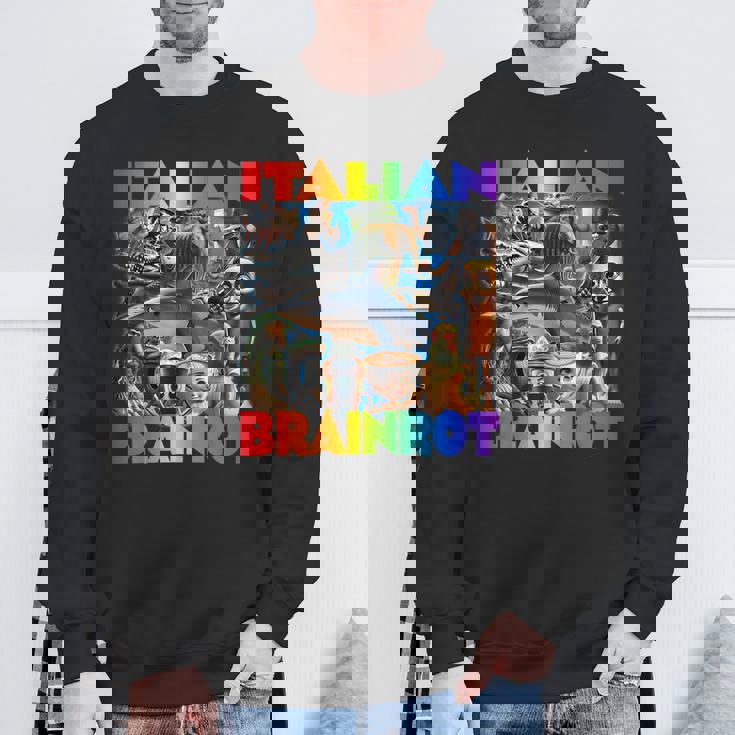 Every Italian Brainrot Meme Italian Brainrotコレクション スウェットシャツ 高齢者への贈り物