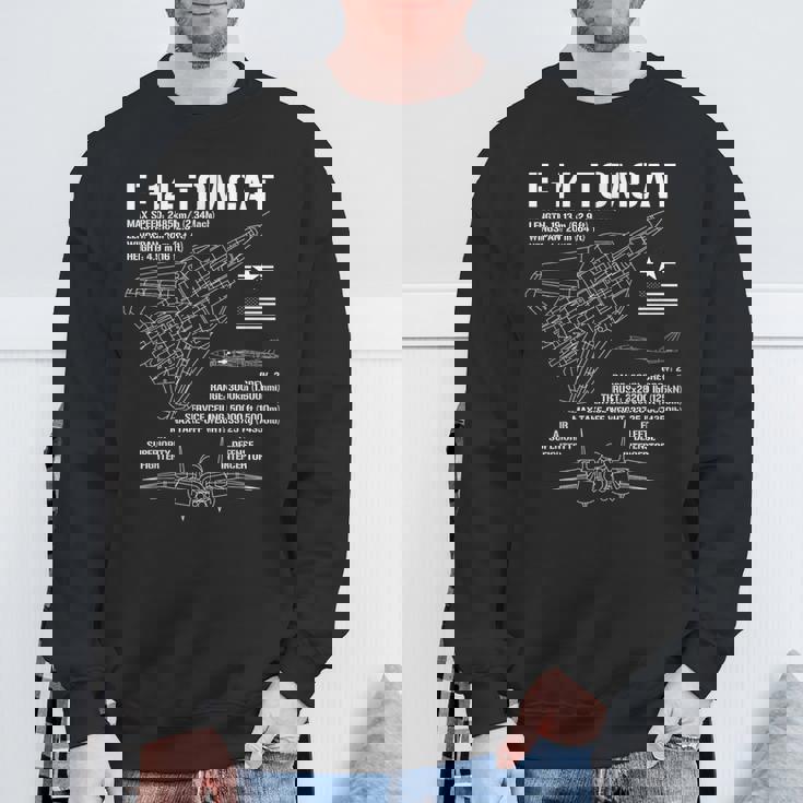 F-14 Tomcat 戦闘機 ジェット仕様 軍用飛行機 F14 Tomcat スウェットシャツ 高齢者への贈り物