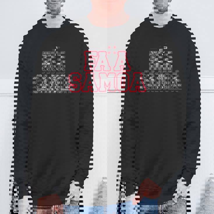 Fa'a サモア服 スウェットシャツ 高齢者への贈り物