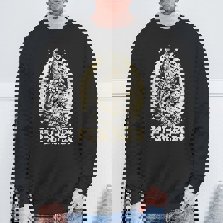 Fck Nzs かわいい猫 スウェットシャツ 高齢者への贈り物