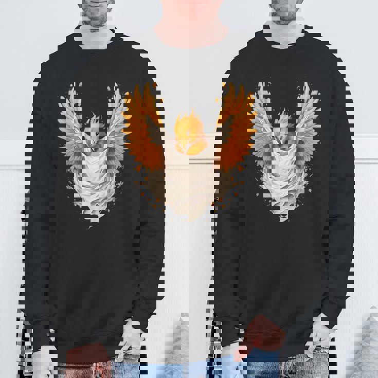 Firebird Reborn Rejuvenation 神話の鳥 アートワーク フェニックス スウェットシャツ 高齢者への贈り物