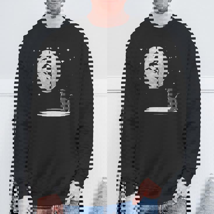 Fly Aerial ヨガハンモックシルク 星と月 猫 猫好き スウェットシャツ 高齢者への贈り物